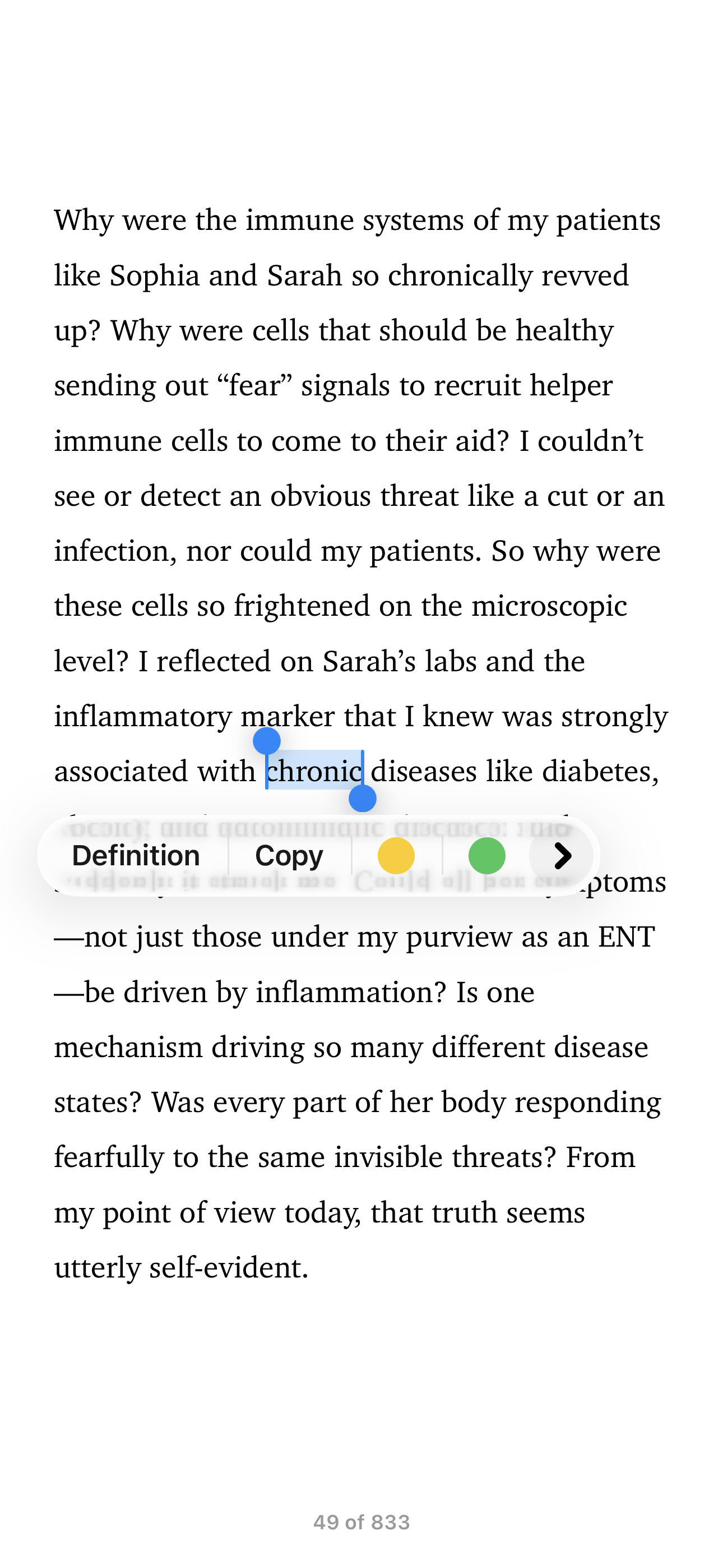 Word Selection Feature